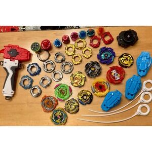 Beyblade Lot 42 Pcs Mix Metal Forge Disc Energy Layer Performance Tip‎ Launcher